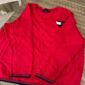 Tommy Hilfiger Red Crewneck Sweater